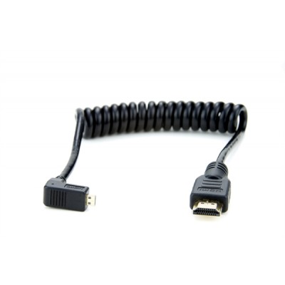 Micro Hdmi - Full Hdmi 50cm Coiled Right angle