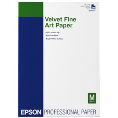 S041637 Velvet fineart paper inktj 260g A3+ 20 sheet