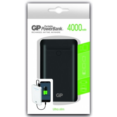 Portable PowerBank GL343 Black 4.000mAh 3.7V Li-Polymer