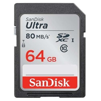 SDXC Ultra 64.0GB 80MB/s CL10