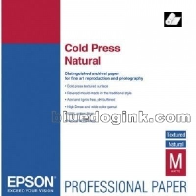 S042303 Cold Press Naturel Inkjet 340g M2 432mm x 15m