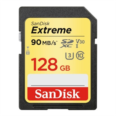 SDXC Extreme 128GB 90MB/s V 30 Class U3