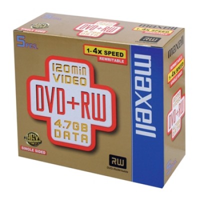 DVD+RW 47 8X 5PAK