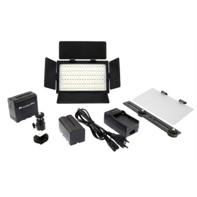 LED Lamp Set Dimbaar DV-216VC-K2 incl. Accu