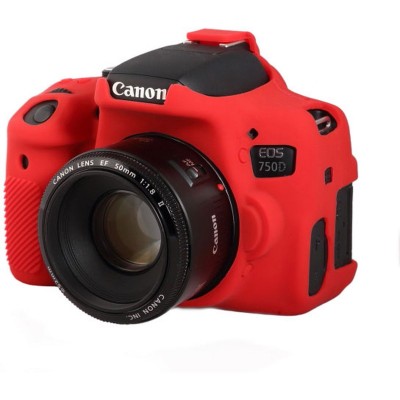 Body Cover For Canon 750D Red