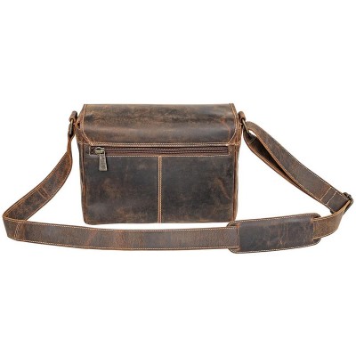 TRFLGR Leather Photo Shoulder Bag Vint BRWN