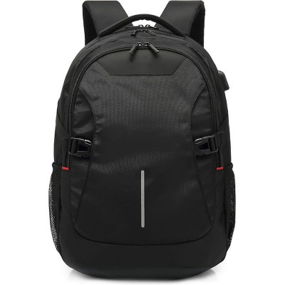 Global Backpack 15.6 inch Black w/ USB Charging Port