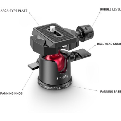 2664 Tabletop Mini Tripod w/ Panoramic Ball Head