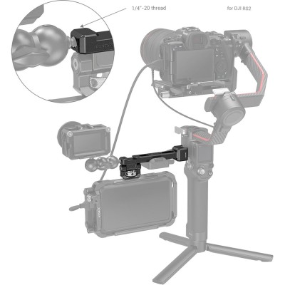 3026 Monitor Mount w/ Nato Clamp For DJI RS 2/RSC 2