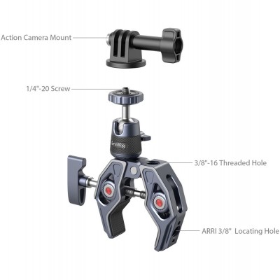 4102 Super Clamp Camera Mount Clamp w/ 360Â° Ball Head