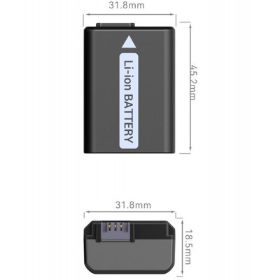 4068 NP-FW50 Camera Battery