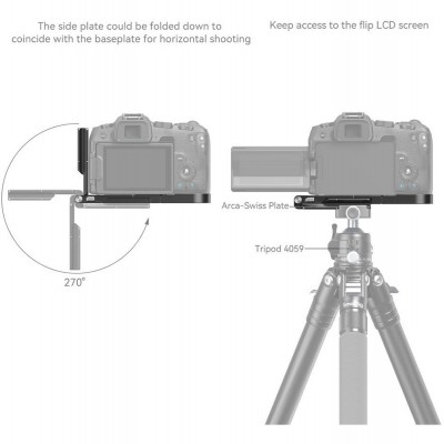 4211 Foldable L-Bracket For Canon EOS R8