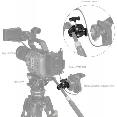 4249 Super Clamp w/ ARRI Rosette Mount