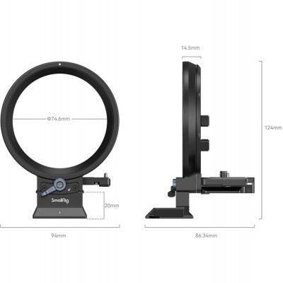 4300 Rotatable H-To-V Mount Plate Kit For EOS Specific R Ser