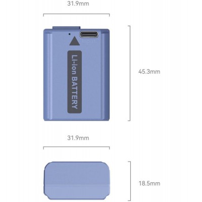 4330 NP-FW50 USB-C Rechargable Camera Battery