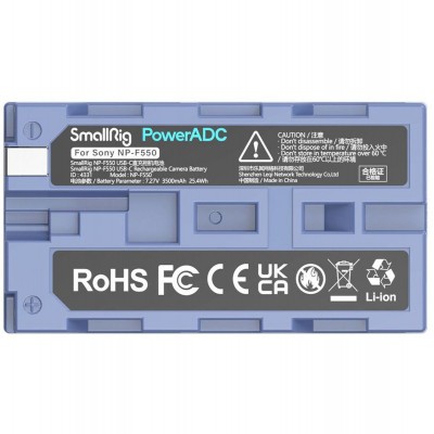 4331 NP-F550 USB-C Rechargable Camera Battery