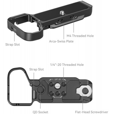 4438 Bottom Mount Plate For Sony Alpha 7C II / Alpha 7CR