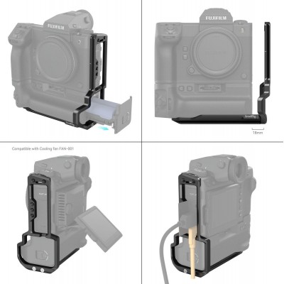 4203 Dedicated L Bracket For GFX100 II w/ VG-GFX100LL Batter