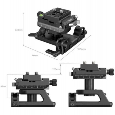 4233 Universal ArcaSwiss Height-Adjustable Mount Plate Kit