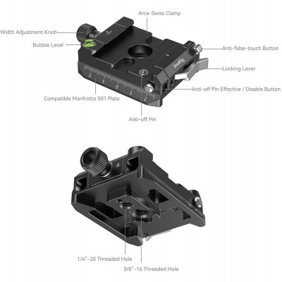 4234 ArcaSwiss / Manfrotto Compatible Mount Plate Kit