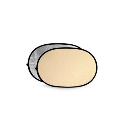 Soft Gold & Silver Reflector Disc - 100x150cm