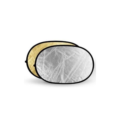 Gold & Silver Reflector Disc - 80x120cm