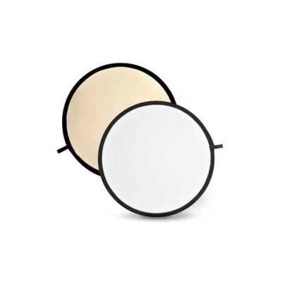 Soft Gold & White Reflector Disc - 60cm