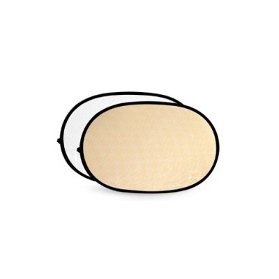 Soft Gold & White Reflector Disc - 80X120cm