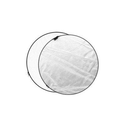 Silver & White Reflector Disc - 110cm