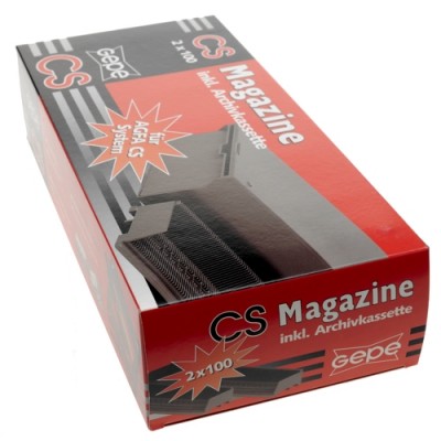 Cassette met 2 CS-magazijnen voor 100 Dia's