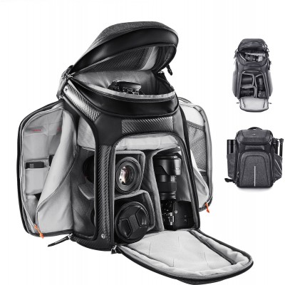 Camera Backpack Grey For 2 Cameras 25 Liter