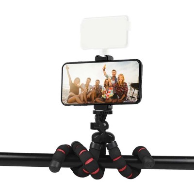 Flexibel Tripod w/ Foam Rubber Legs Black/Red