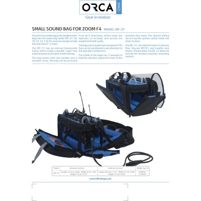 OR-27 ORCA Mini Audio Bag