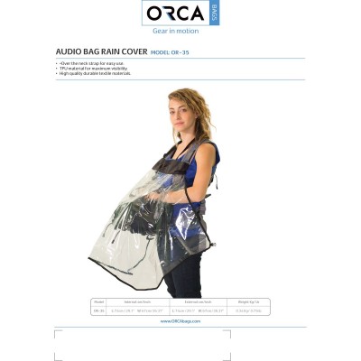 OR-35 ORCA Audio Bags Rain Cover