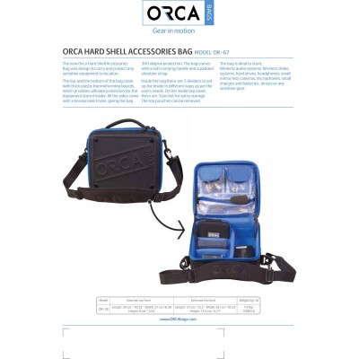 OR-67 ORCA Hard Shell Accessories BAG-S