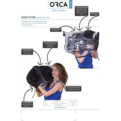 OR-106 ORCA Camera Rain Cover