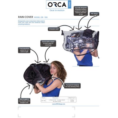 OR-106 ORCA Camera Rain Cover