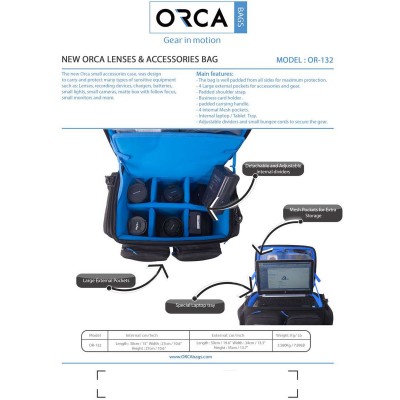 OR-132 ORCA Lenses And Accessories Case (Medium)