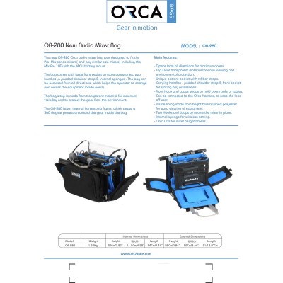 OR-280 ORCA Audio Bag