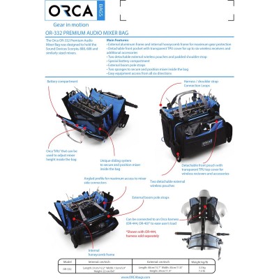 OR-332 ORCA Premium Audio Mixer Bag