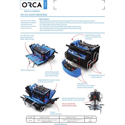 OR-334 ORCA Audio Mixer Bag