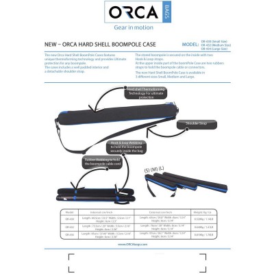 OR-430 ORCA Small Boom Pole Hard Shell Case