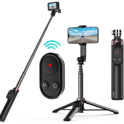 Vlog Selfie Stick For GoPro w/ Bluetooth Remote