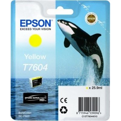 T7604 inktcartridge Geel high capacity 25,9ml